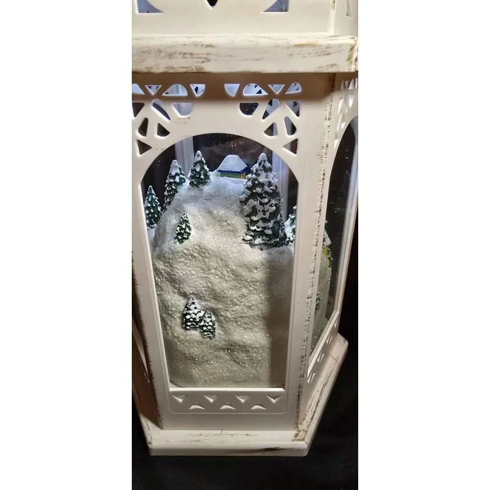 Bradford Exchange Winter  Wonderland  Christmas  Lantern With Light Thomas Kin..